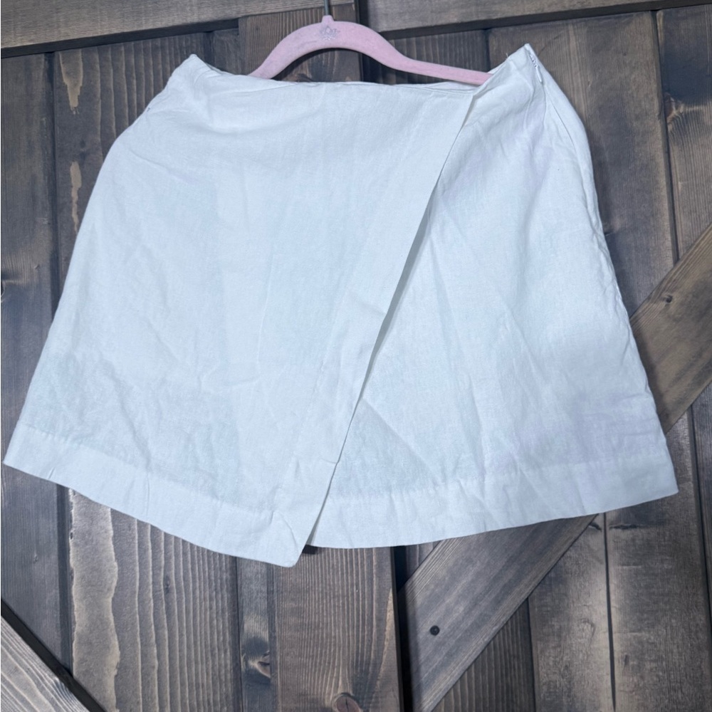 a new day Asymmetrical White Skirt with built-in shorts